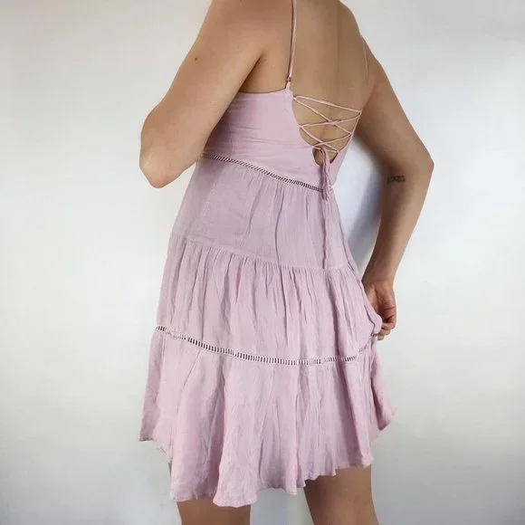 Pastel Pink Babydoll Dress - Picture 4 of 4